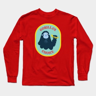 Gorilla's Choice Banana - Simpsons inspired design Long Sleeve T-Shirt